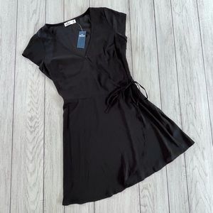 Hollister Black Wrap Dress